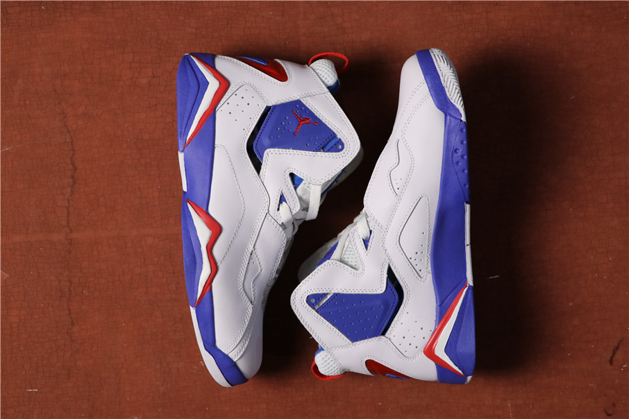 2020 Air Jordan 7.5 Olympic White Blue Red